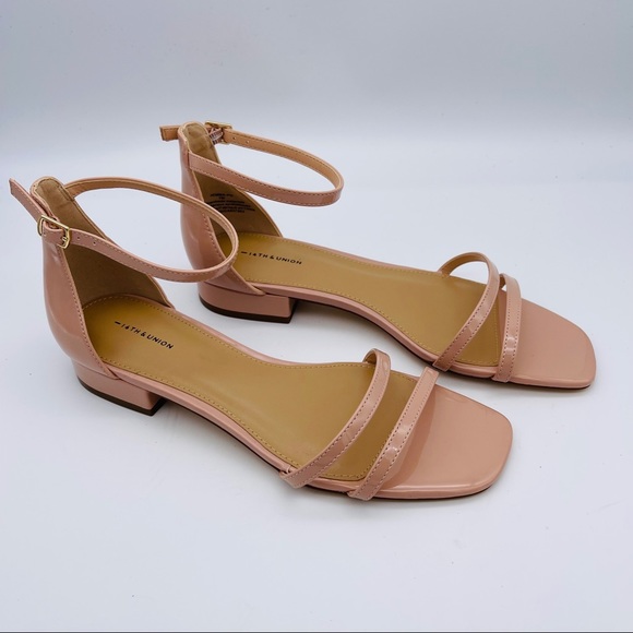 14th & Union Shoes - 14th and Union Faux Patent Leather Sandals